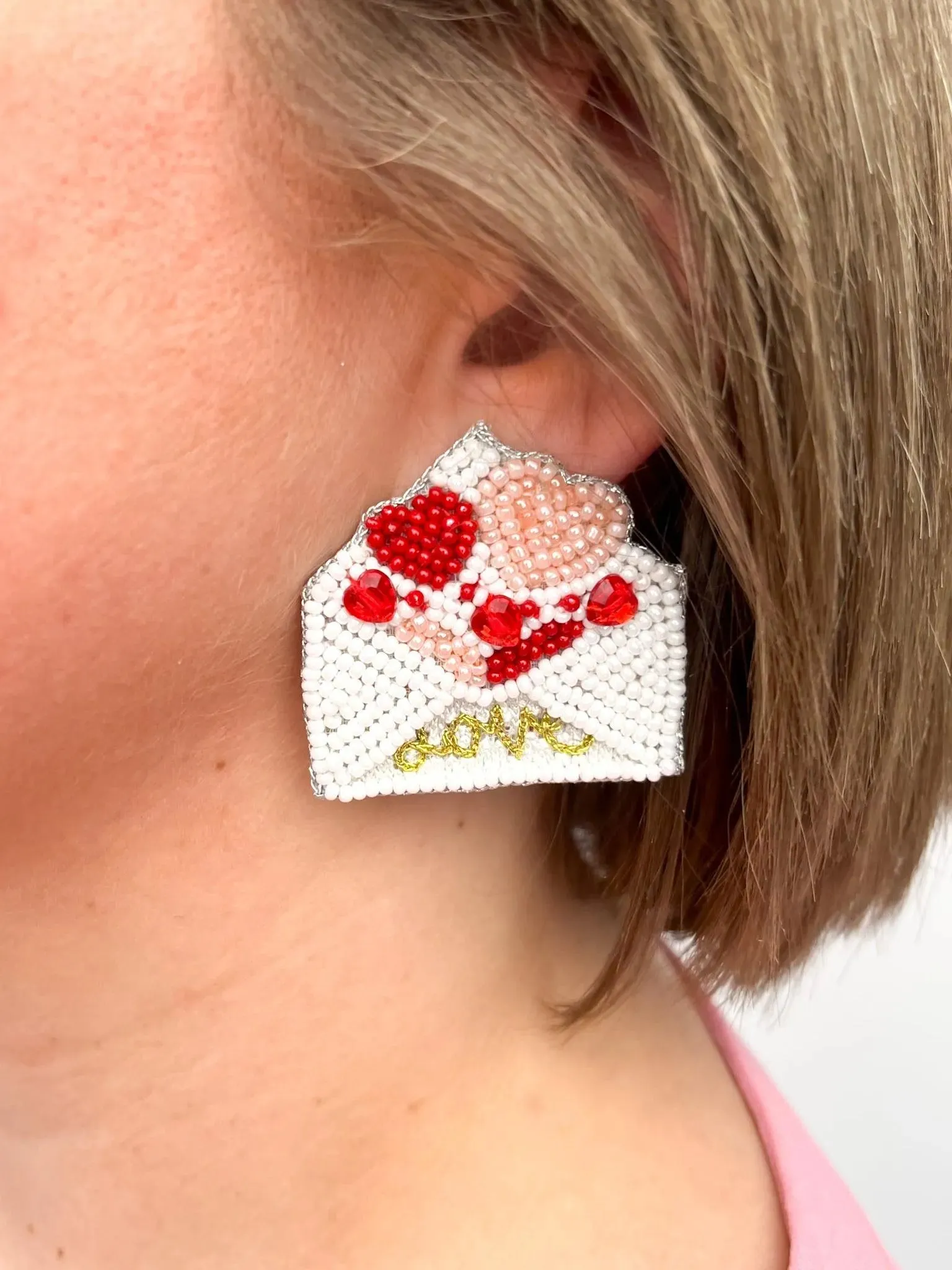 Love Letter Stud Earrings