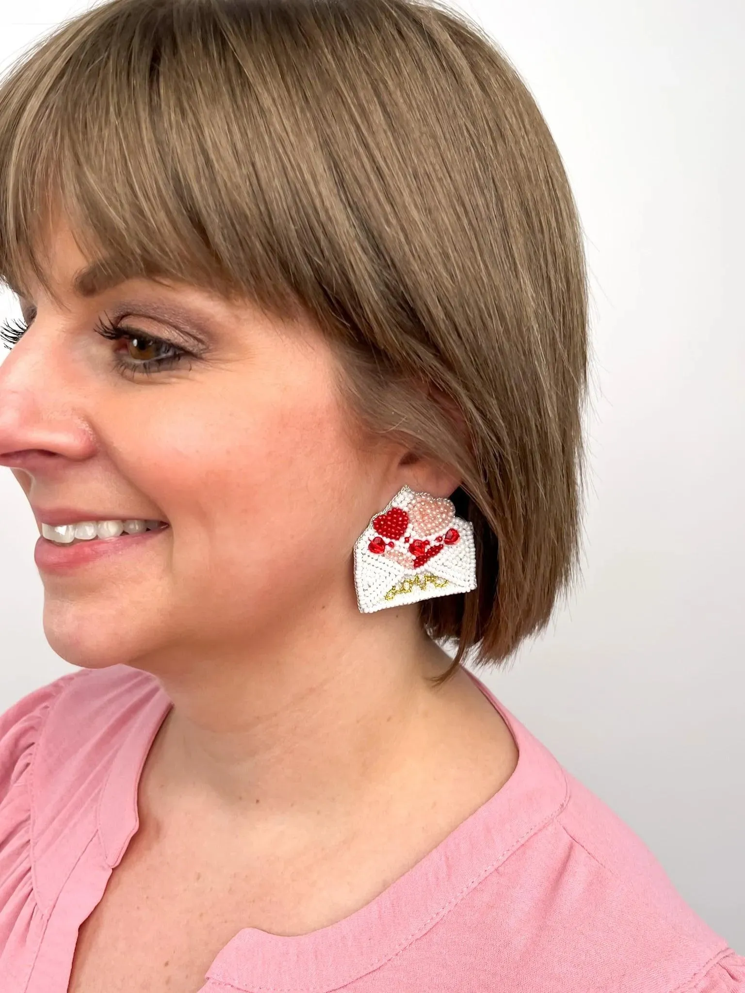 Love Letter Stud Earrings