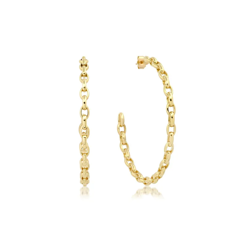 Medium Edith Link Hoops