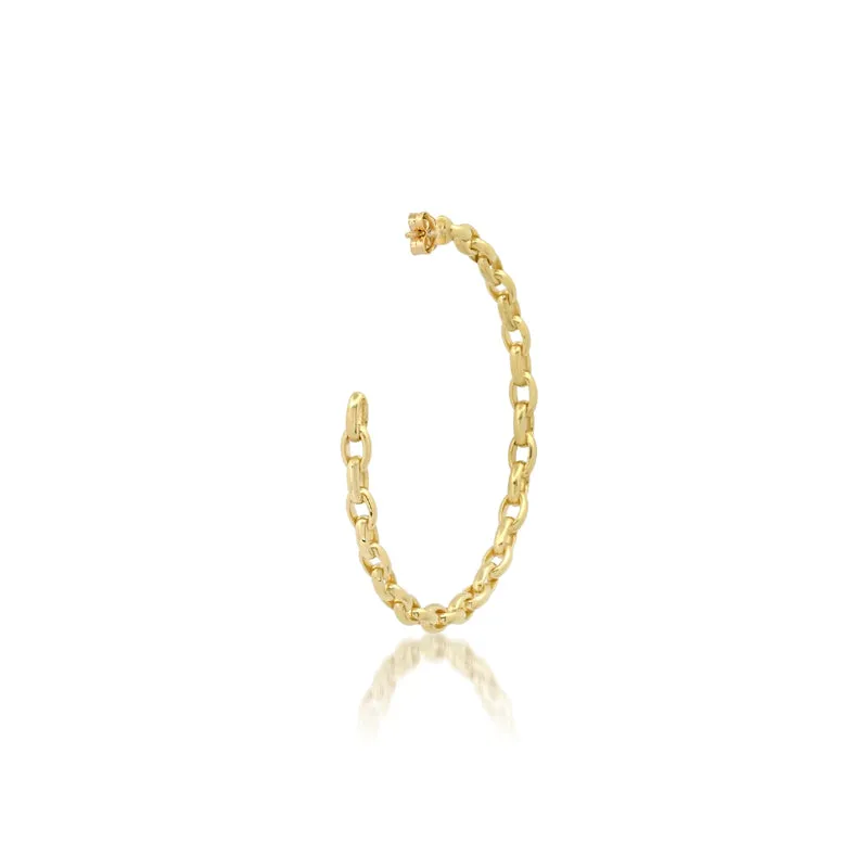 Medium Edith Link Hoops