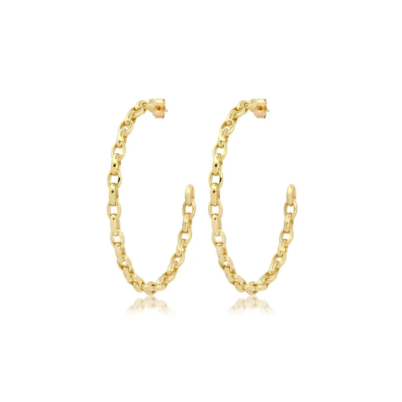 Medium Edith Link Hoops