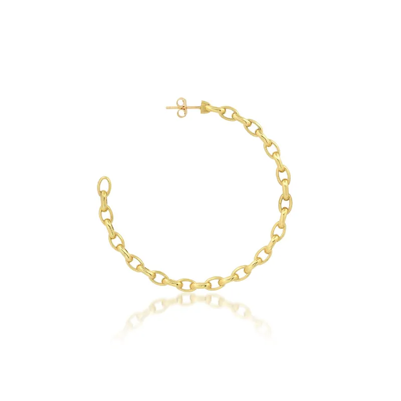 Medium Edith Link Hoops