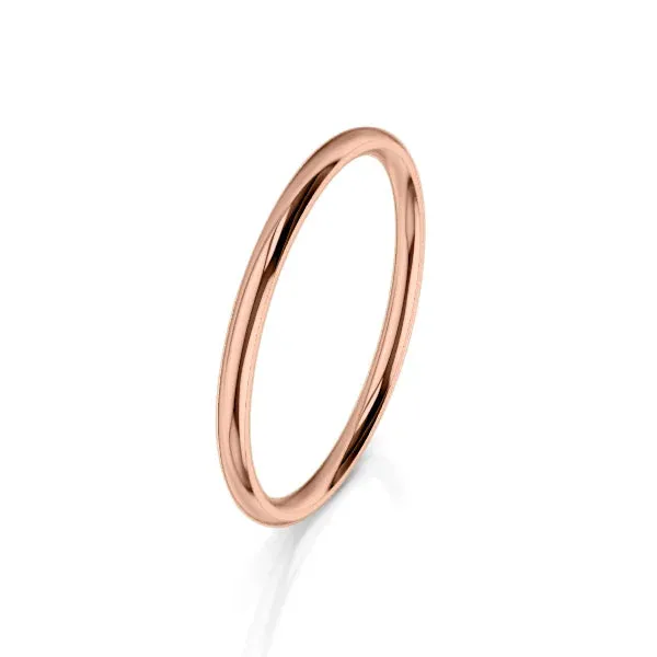 Medium Round 2mm - 9ct Rose Gold