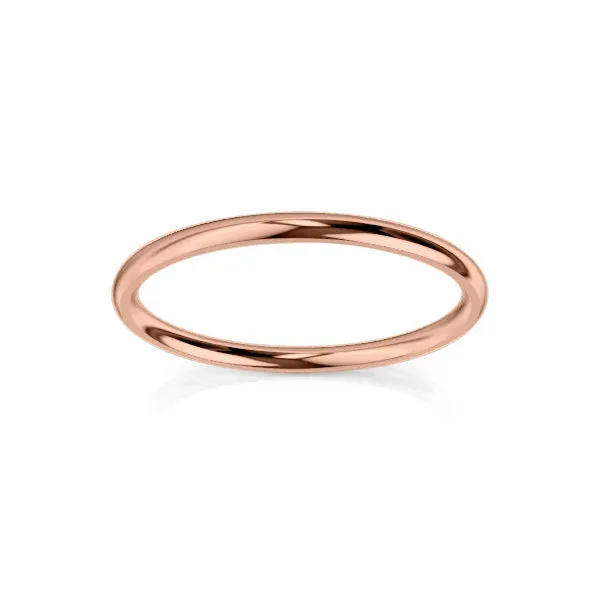 Medium Round 2mm - 9ct Rose Gold