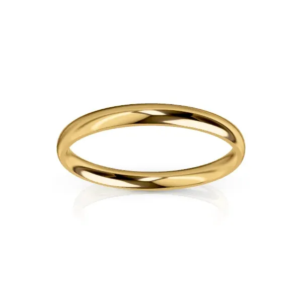 Medium Round 3mm - 9ct Yellow Gold