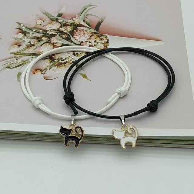 New Fashion Couple  Stitching Heart Bracelets Women