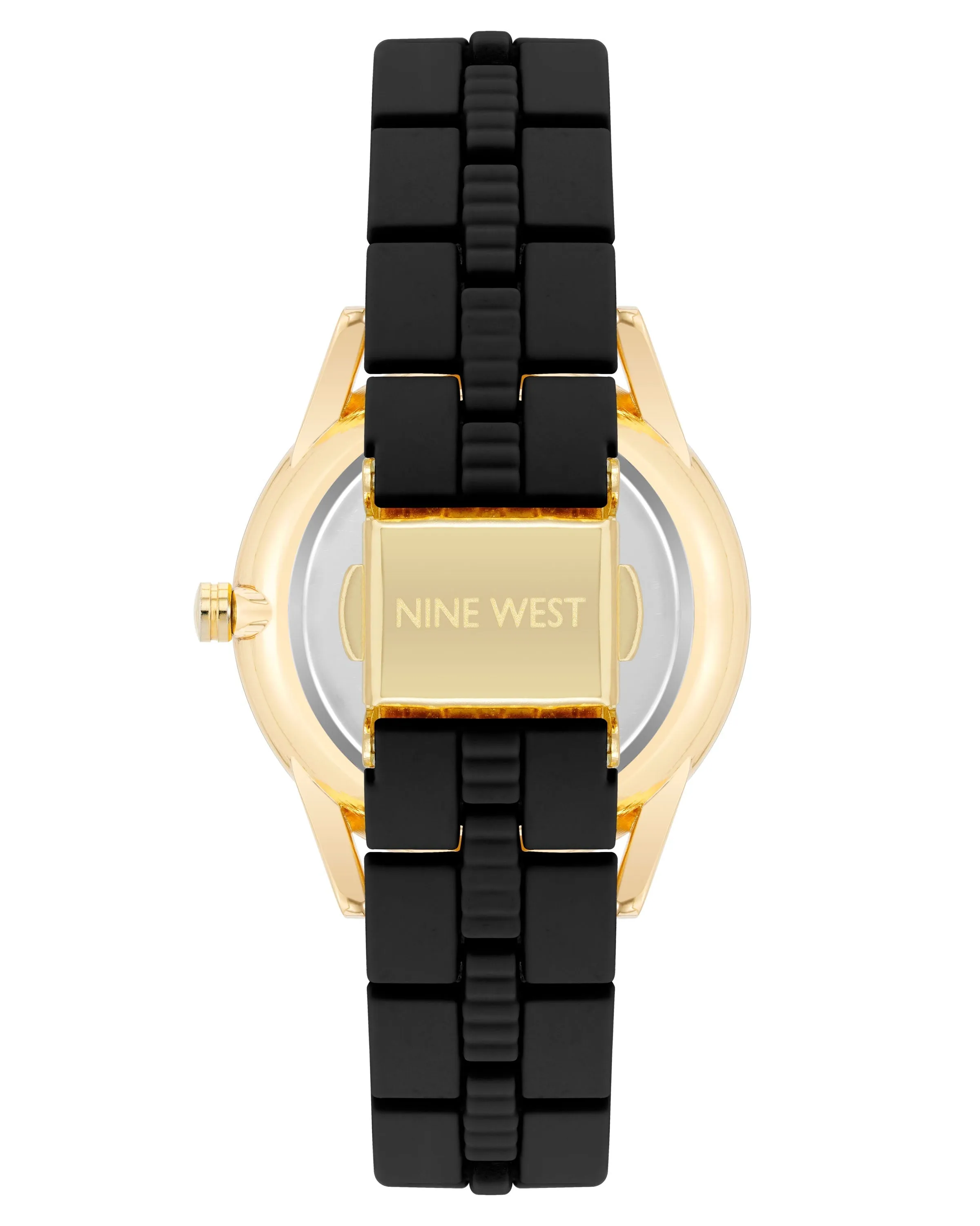 Nine West Black Dial Analog Watch For -  Ladies NW-2960GPBK