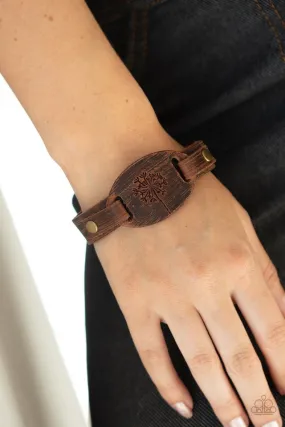 Paparazzi Bracelet ~ All Fine and DANDELION - Brown