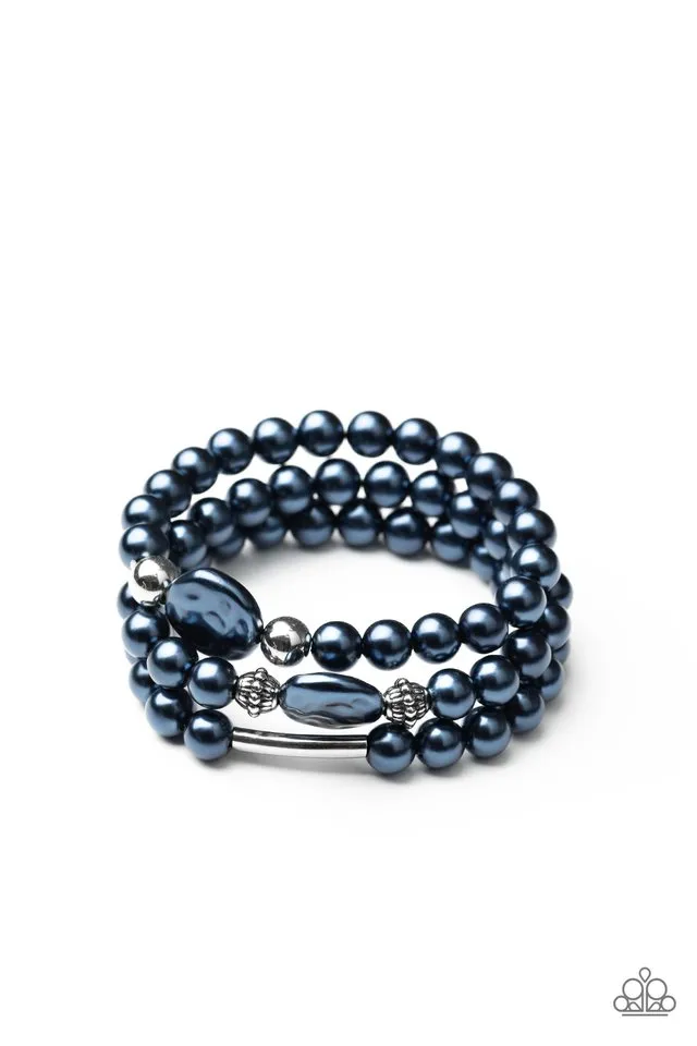 Paparazzi Bracelet ~ Exquisitely Elegant - Blue