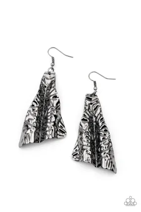 Paparazzi Earring ~ How FLARE You! - Black
