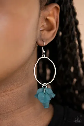Paparazzi Earring ~ Petals On The Floor - Blue