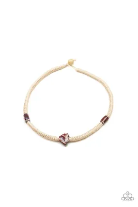 Paparazzi Necklace ~ Canyon Climber - Red