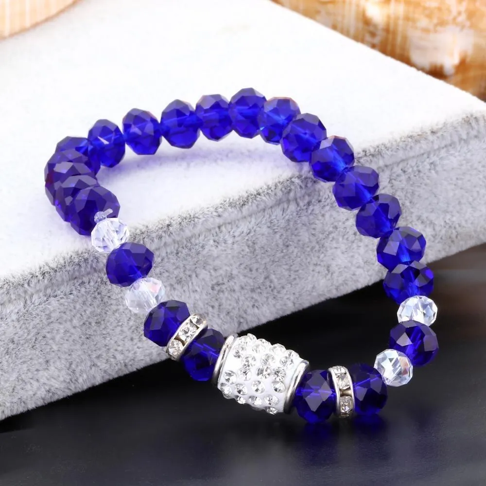 Precious Heart Accent Beaded Charm Bracelet
