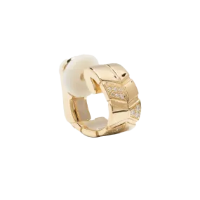 Ride love semi-pavé alternée clip ear cuff