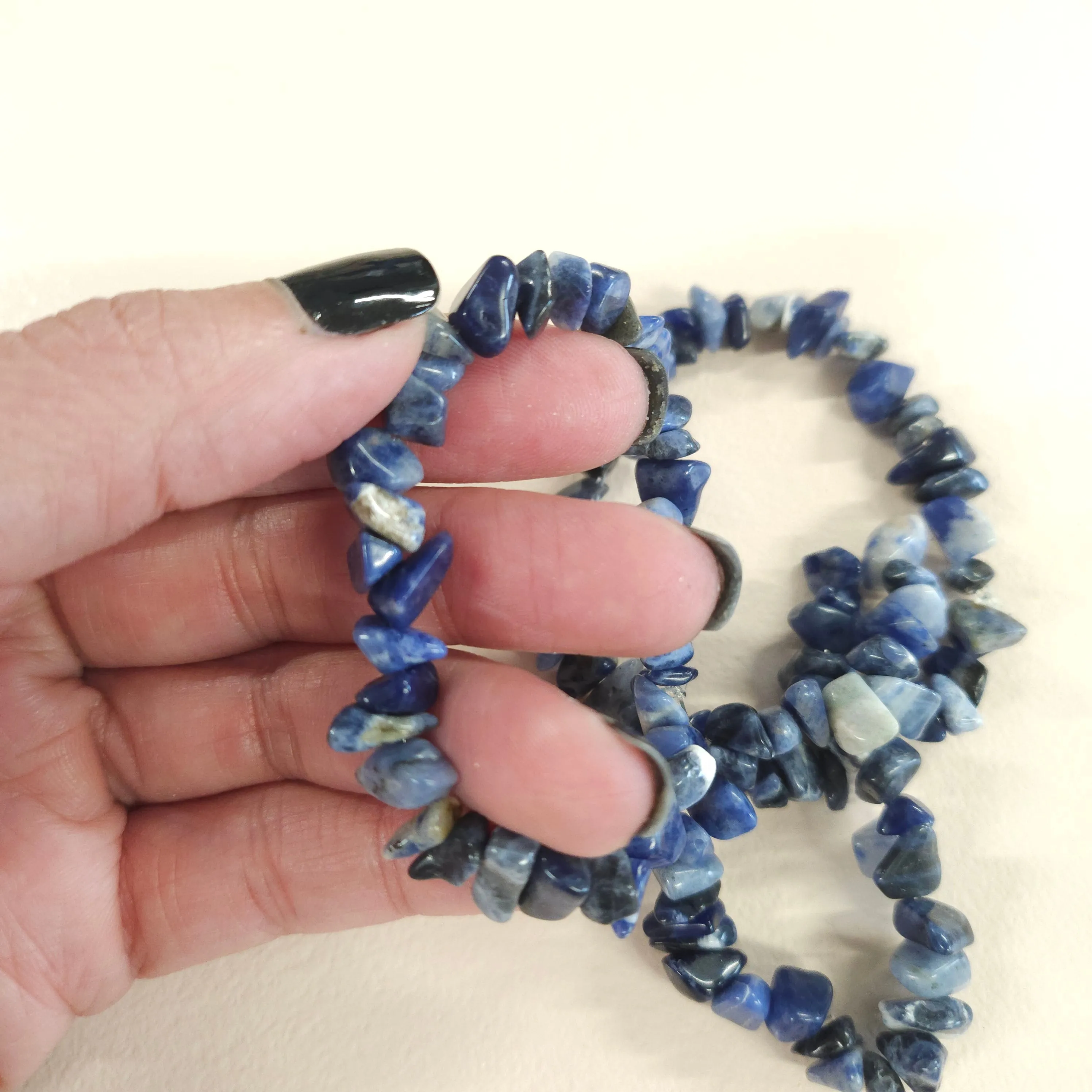 Rock and Shiny Beaded Stretch Bracelets