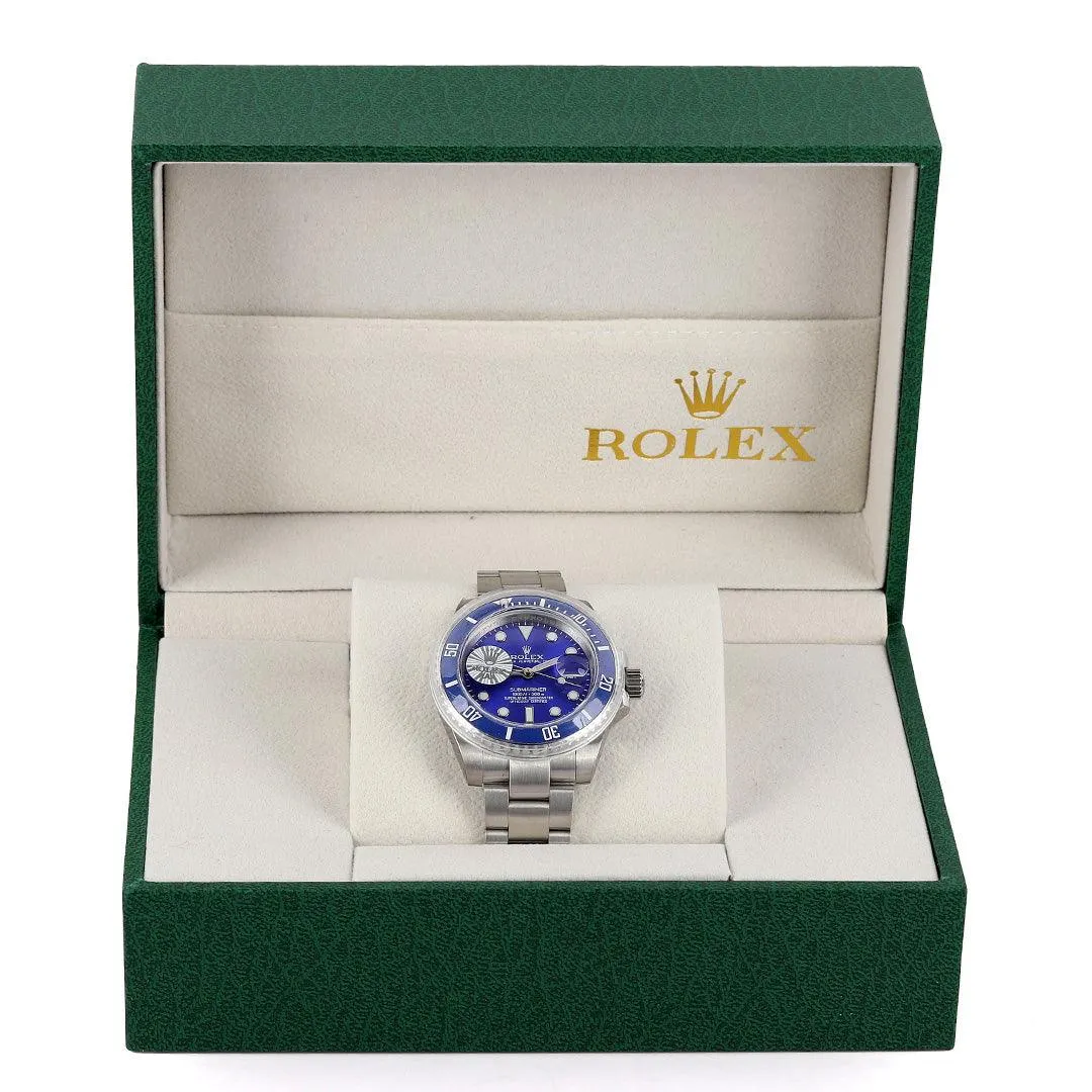 Rolex Submariner Blue Sea Screen Stainless Men Watch