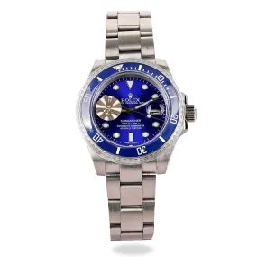 Rolex Submariner Blue Sea Screen Stainless Men Watch