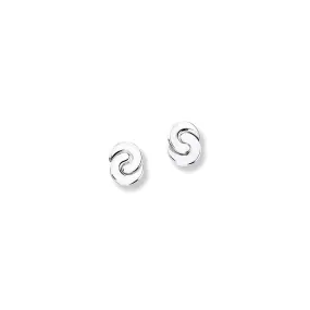 Sabina Twin Stud Earrings Silver