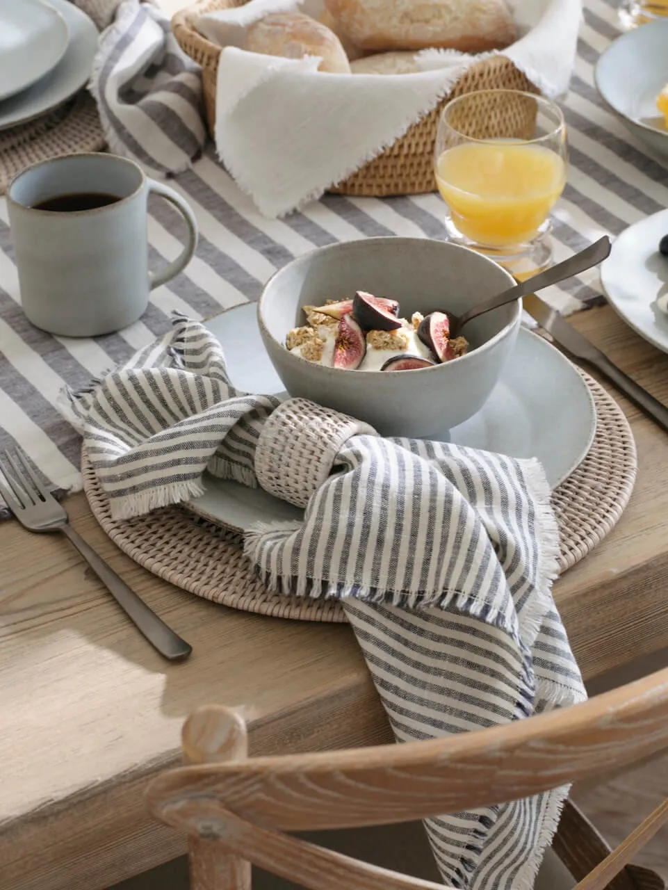 Set of 6 Rattan Napkin Rings White