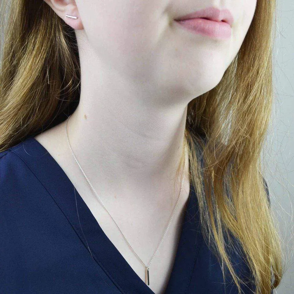 Simplicity rounded bar pendant