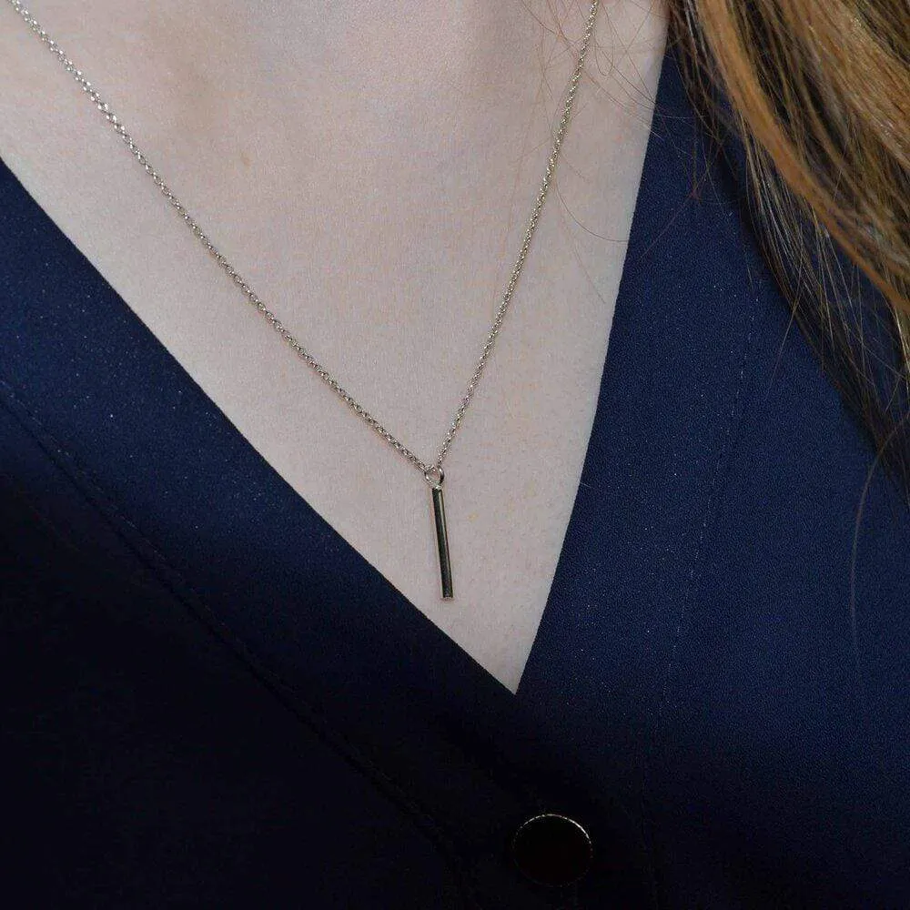 Simplicity rounded bar pendant