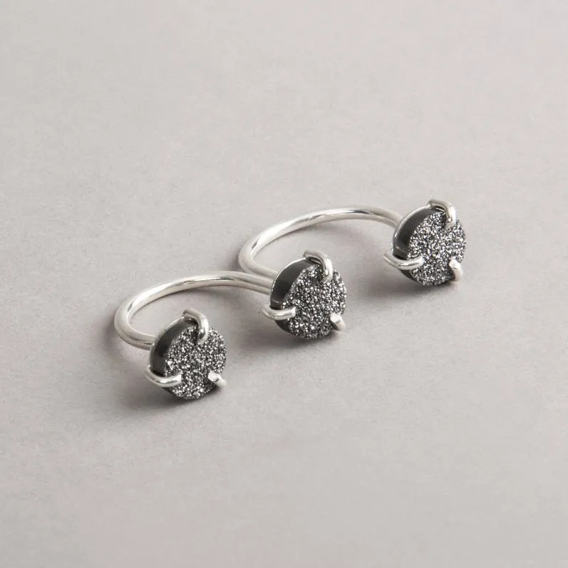 THREE FINGER DRUZY RING