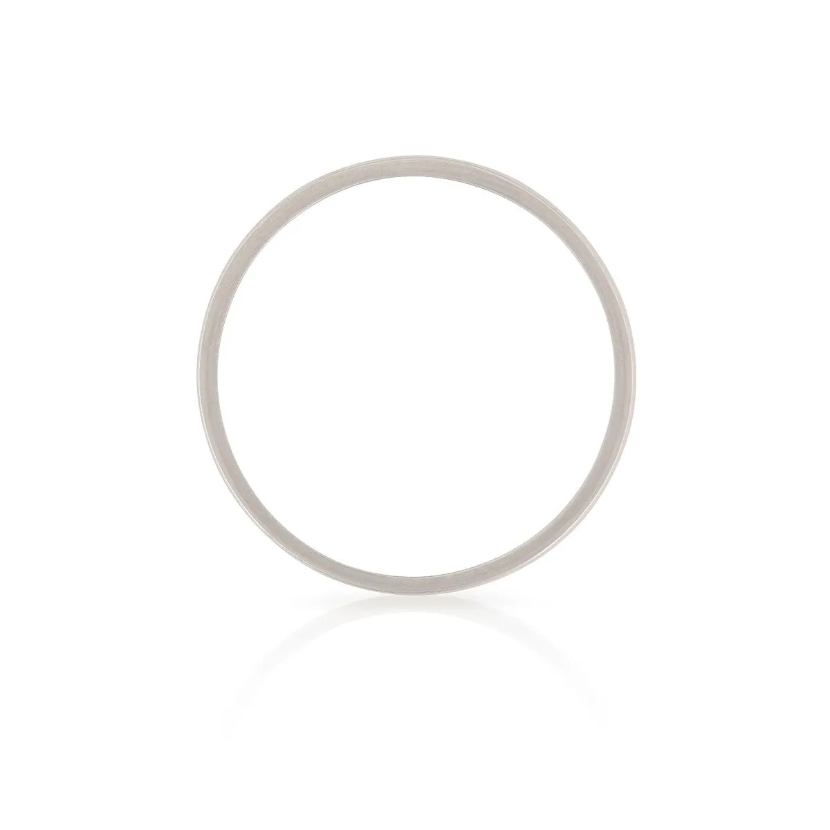 Timeless Love 5mm Polished Wedding Band - 14k White Gold