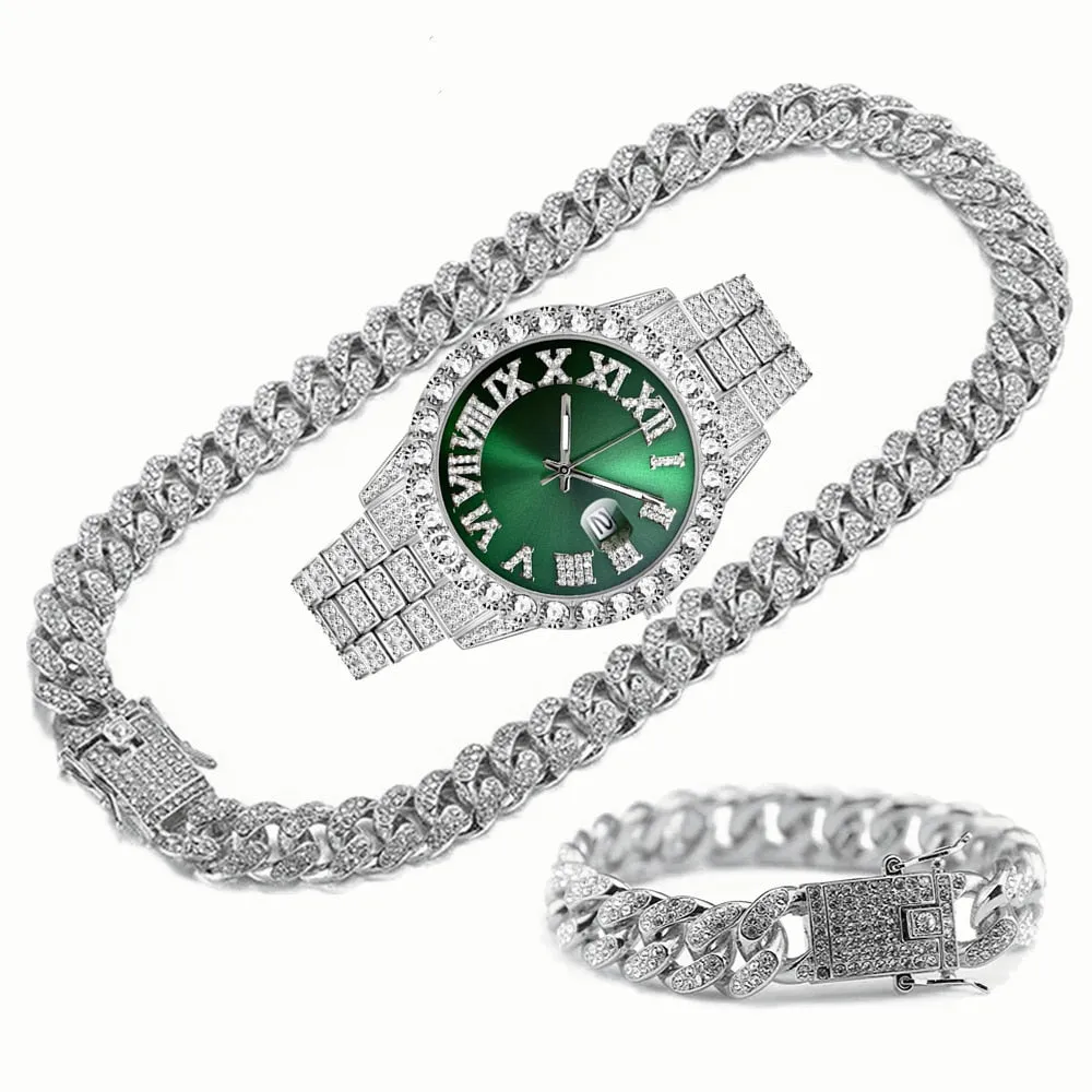 Unique Hip Hop Inspired Iced Out Men's Watches