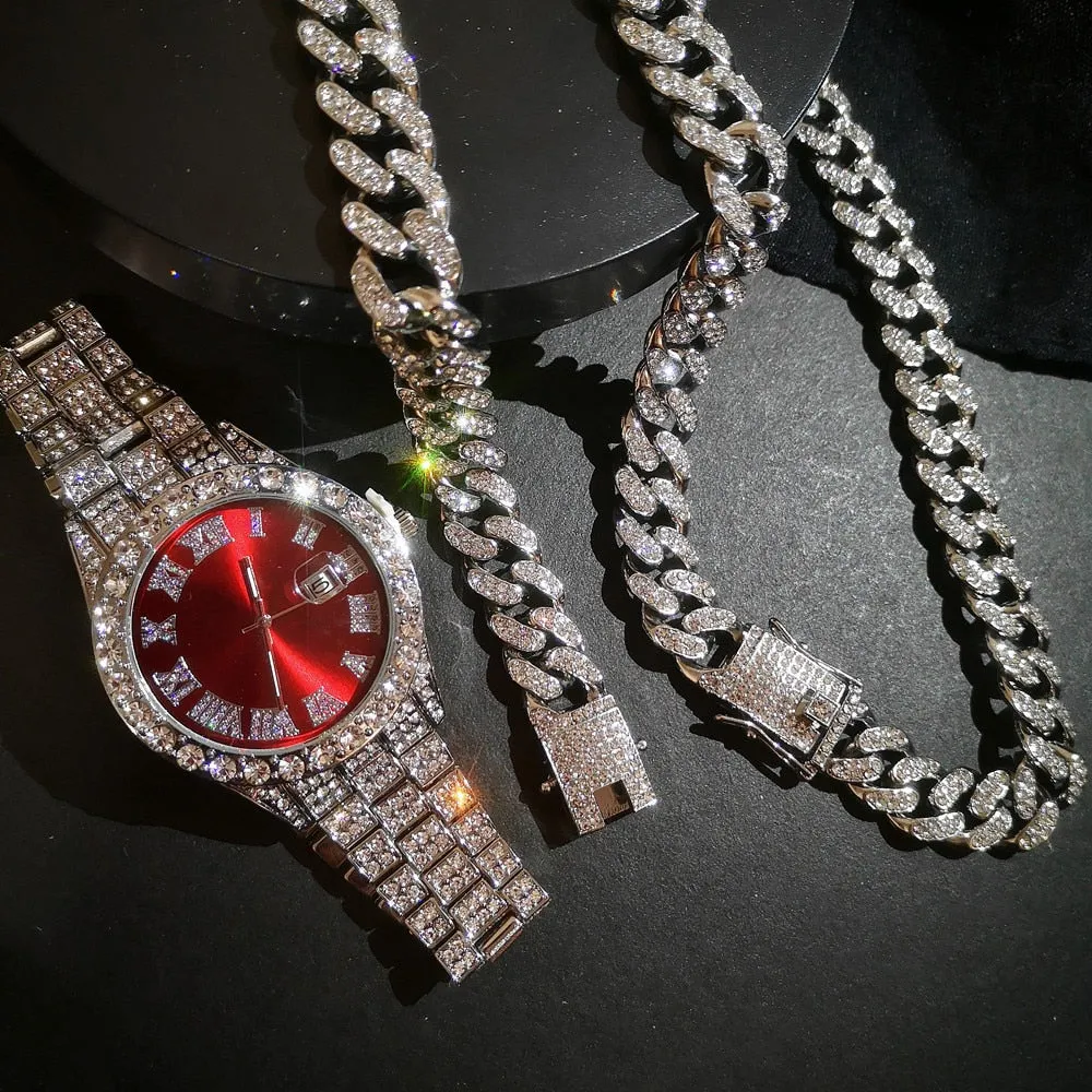 Unique Hip Hop Inspired Iced Out Men's Watches