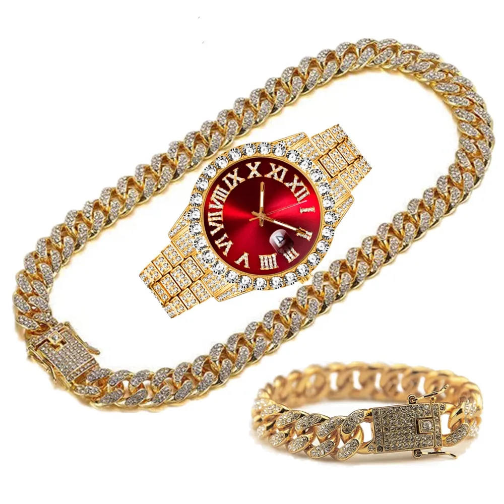 Unique Hip Hop Inspired Iced Out Men's Watches