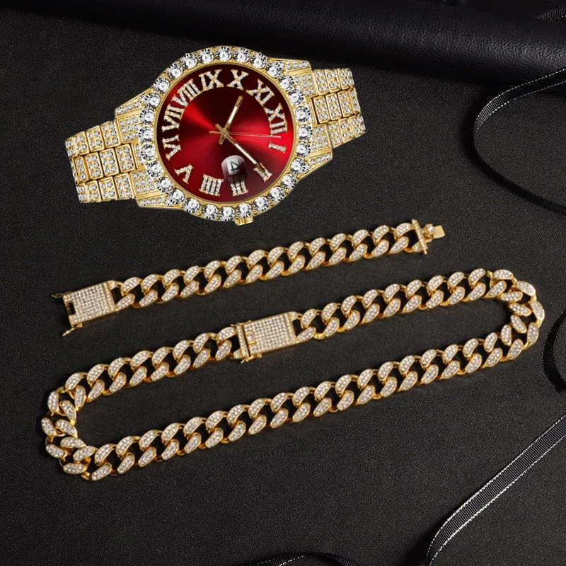 Unique Hip Hop Inspired Iced Out Men's Watches