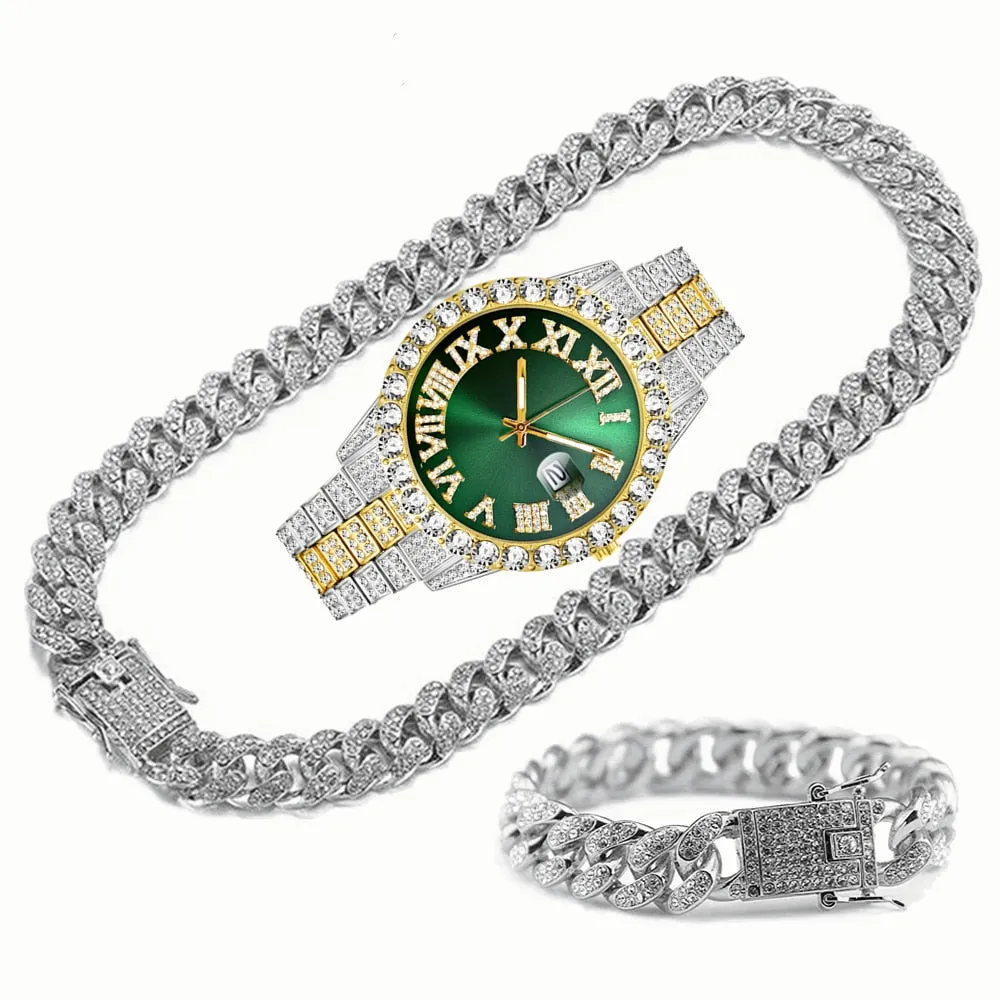 Unique Hip Hop Inspired Iced Out Men's Watches