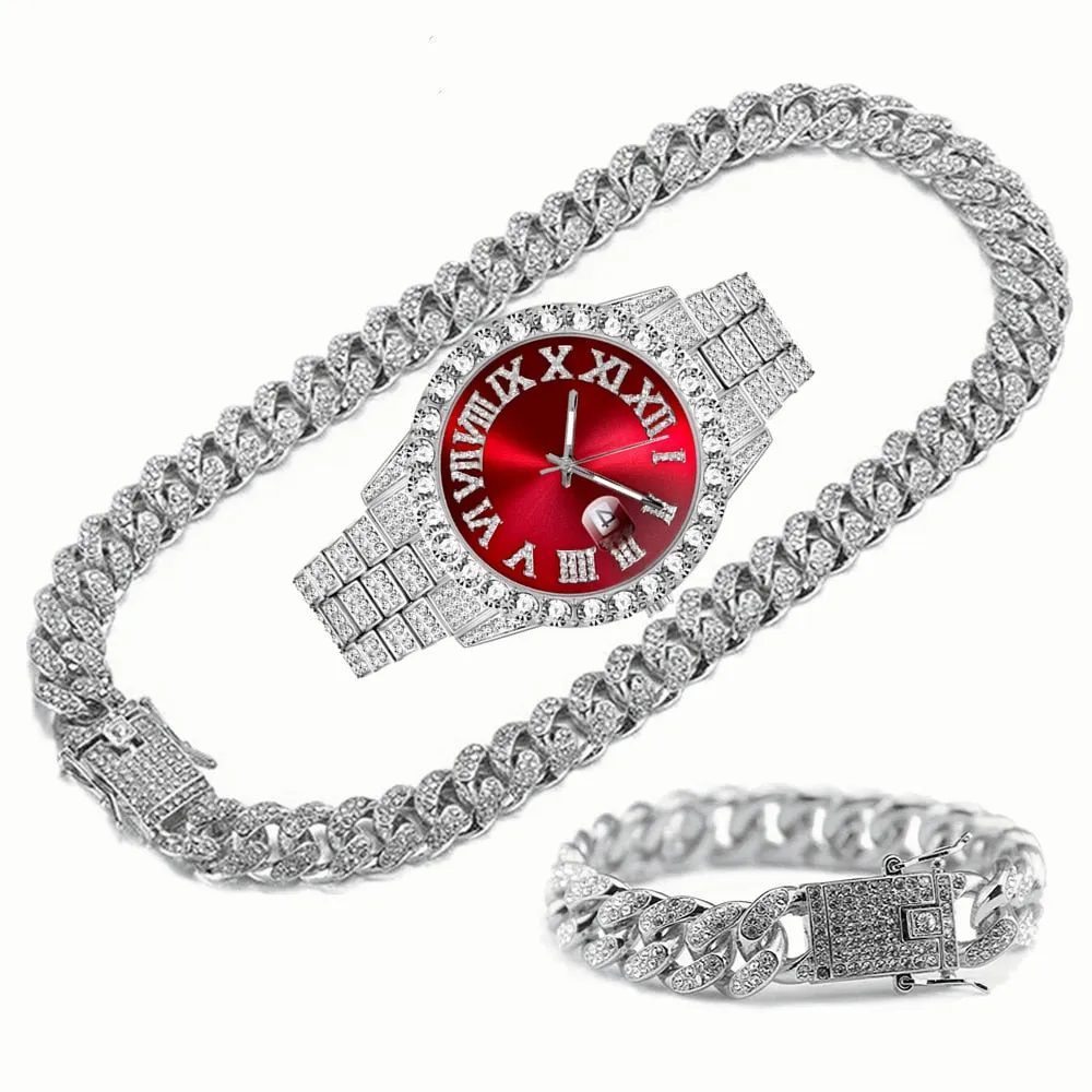 Unique Hip Hop Inspired Iced Out Men's Watches