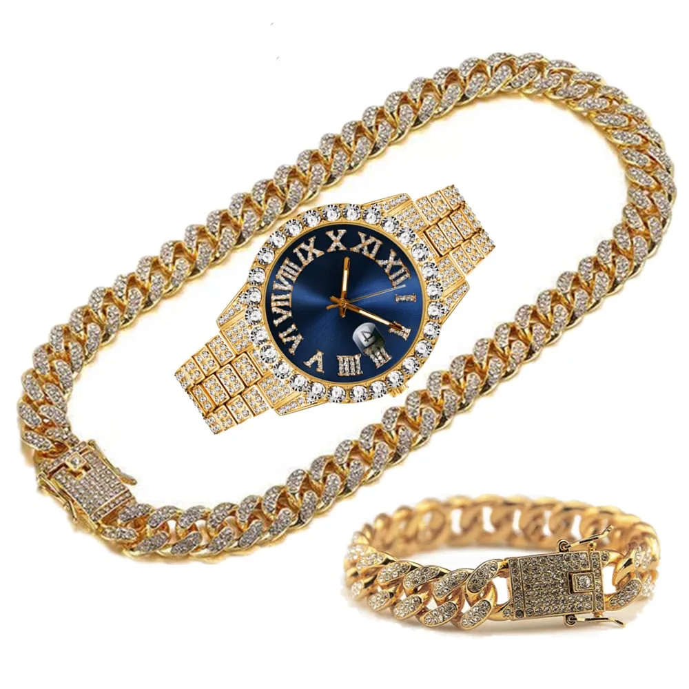 Unique Hip Hop Inspired Iced Out Men's Watches