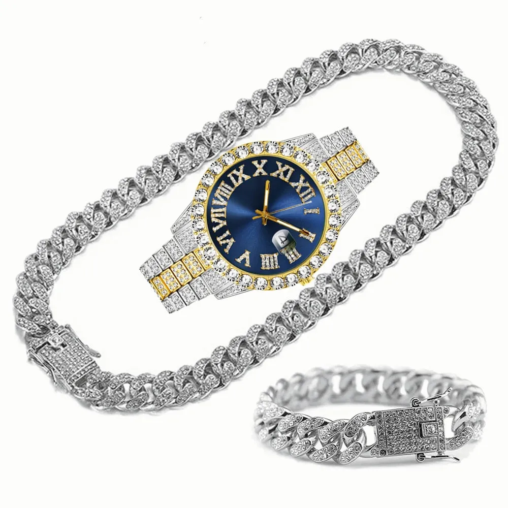 Unique Hip Hop Inspired Iced Out Men's Watches