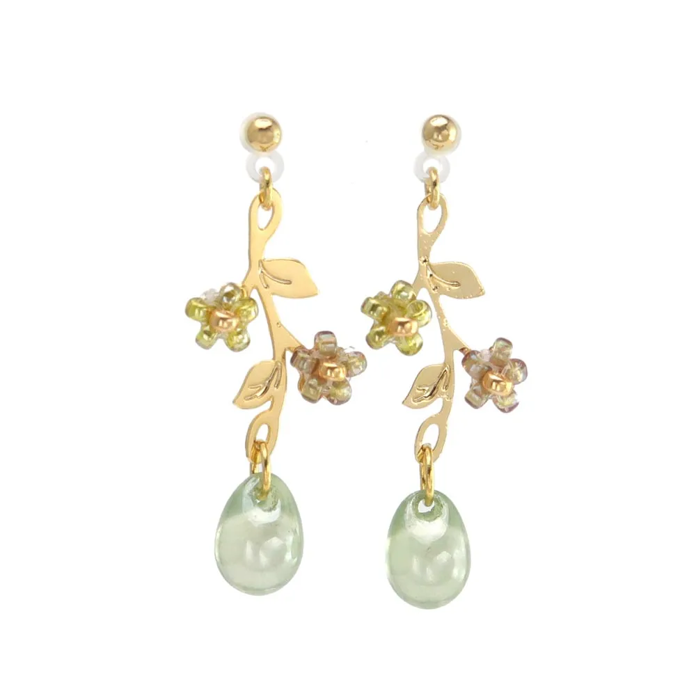 Vine Plastic Post Earrings