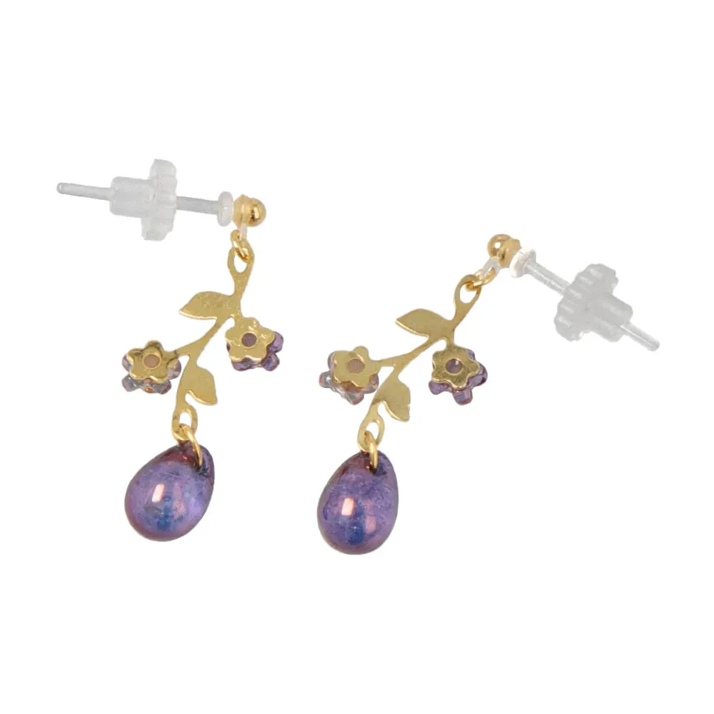 Vine Plastic Post Earrings