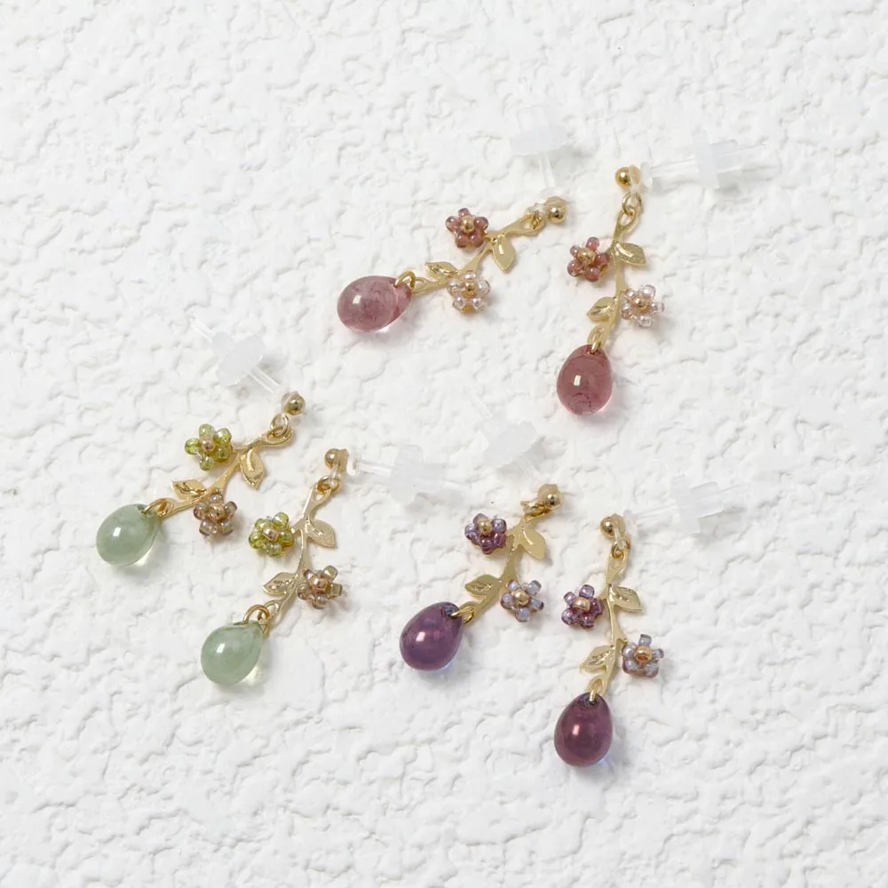 Vine Plastic Post Earrings