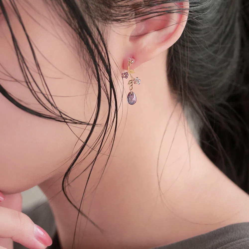 Vine Plastic Post Earrings
