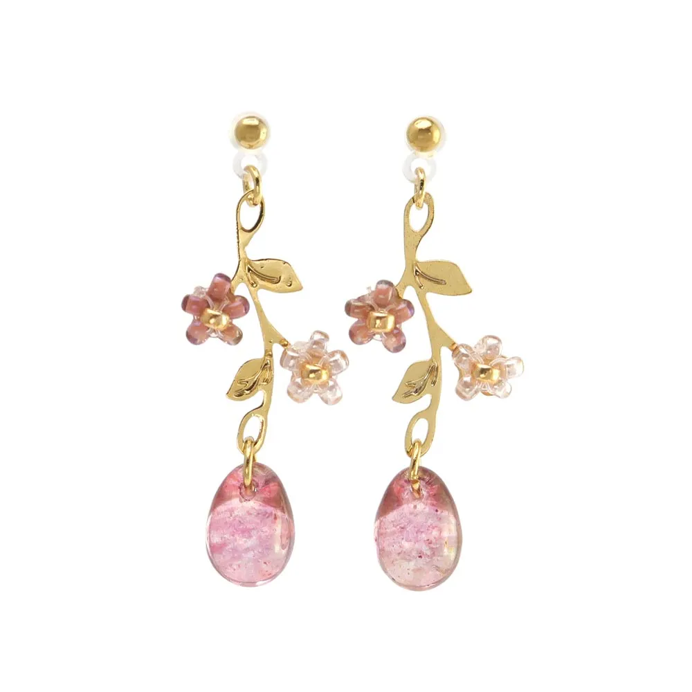 Vine Plastic Post Earrings