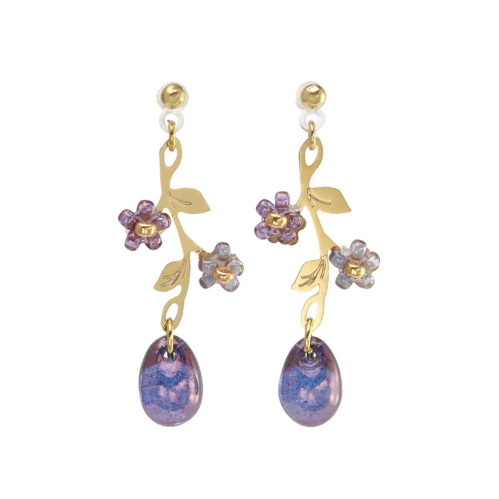 Vine Plastic Post Earrings