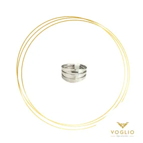 VOGLIO: 3-Rings Sterling Silver Ring