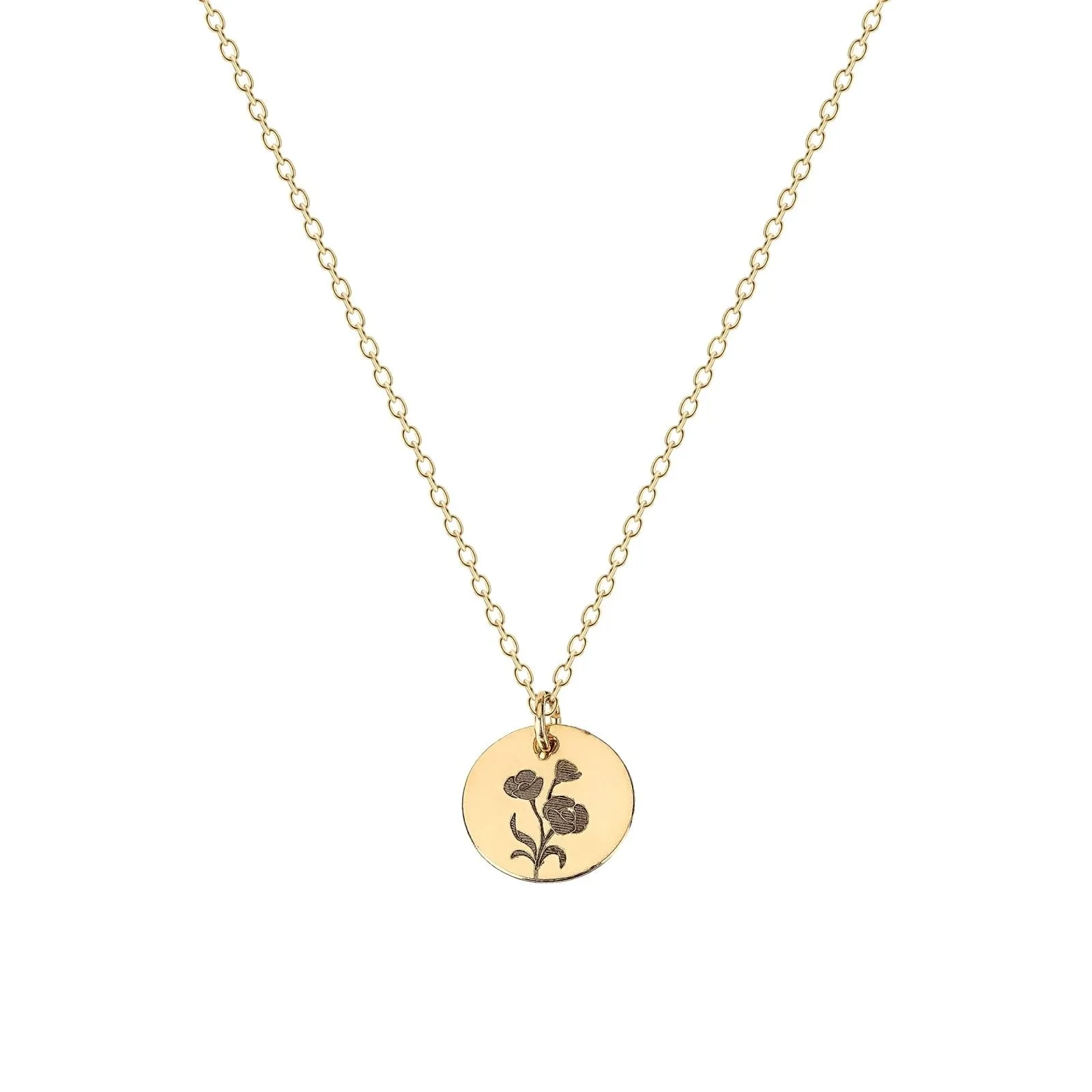 Wildflowers Disc Necklace